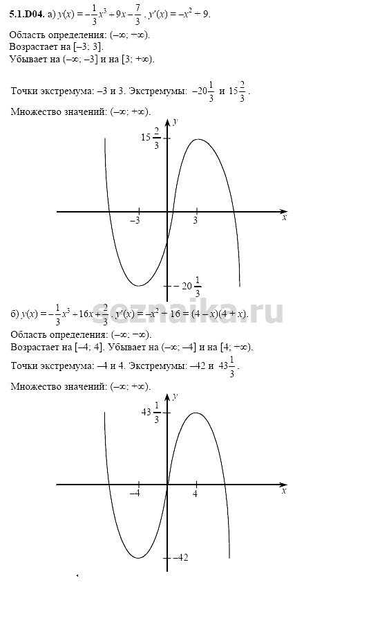 Ответ на задание 1040 - ГДЗ по алгебре 11 класс Шестаков