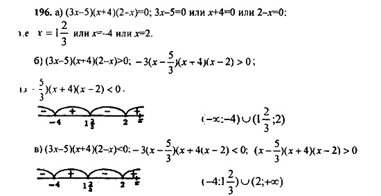 Ответ на задание 196 - ГДЗ по алгебре 9 класс Макарычев, Миндюк