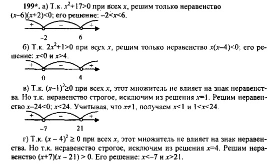 Ответ на задание 199 - ГДЗ по алгебре 9 класс Макарычев, Миндюк
