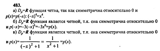 Ответ на задание 483 - ГДЗ по алгебре 9 класс Макарычев, Миндюк