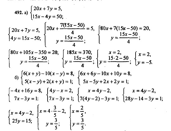 Ответ на задание 492 - ГДЗ по алгебре 9 класс Макарычев, Миндюк