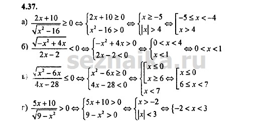 Ответ на задание 264 - ГДЗ по алгебре 9 класс Мордкович