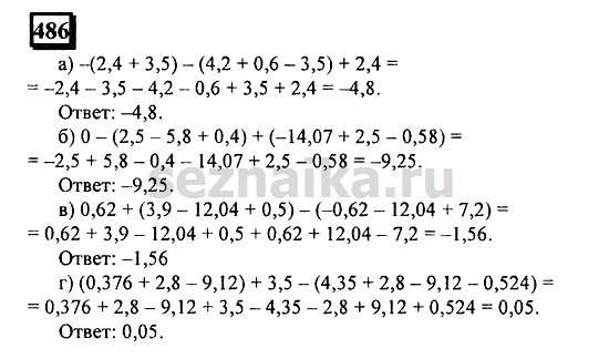 Ответ на задание 483 - ГДЗ по математике 6 класс Дорофеев. Часть 2