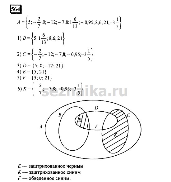 Ответ на задание 560 - ГДЗ по математике 6 класс Дорофеев. Часть 2