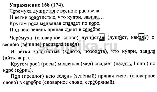 Ответ на задание 169 - ГДЗ по русскому языку 5 класс Купалова, Еремеева