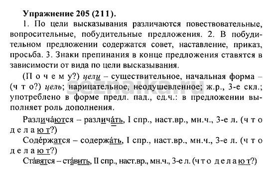 Ответ на задание 206 - ГДЗ по русскому языку 5 класс Купалова, Еремеева