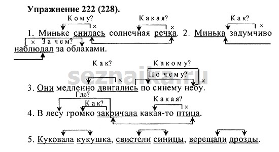 Ответ на задание 221 - ГДЗ по русскому языку 5 класс Купалова, Еремеева