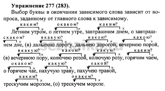 Ответ на задание 274 - ГДЗ по русскому языку 5 класс Купалова, Еремеева
