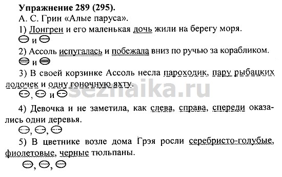 Ответ на задание 285 - ГДЗ по русскому языку 5 класс Купалова, Еремеева