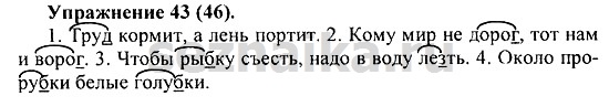 Ответ на задание 46 - ГДЗ по русскому языку 5 класс Купалова, Еремеева