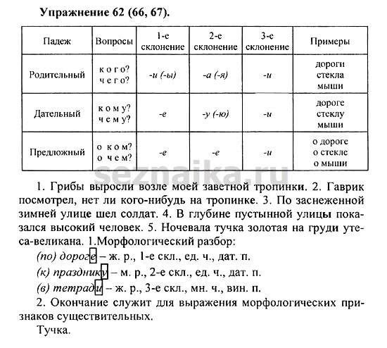 Ответ на задание 64 - ГДЗ по русскому языку 5 класс Купалова, Еремеева