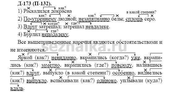 Ответ на задание 165 - ГДЗ по русскому языку 7 класс Разумовская