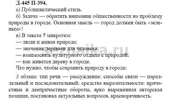 Ответ на задание 421 - ГДЗ по русскому языку 7 класс Разумовская