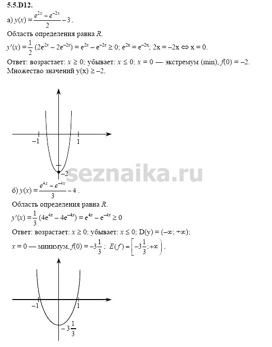 Ответ на задание 1207 - ГДЗ по алгебре 11 класс Шестаков