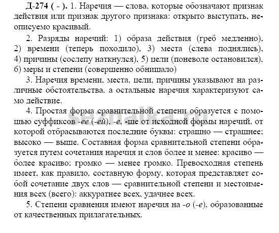 Ответ на задание 260 - ГДЗ по русскому языку 7 класс Разумовская